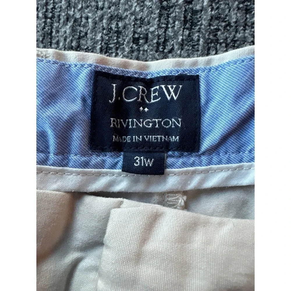 J.Crew Rivington Chino Shorts Stone Beige Cotton‎ 31w Old Money Mens
